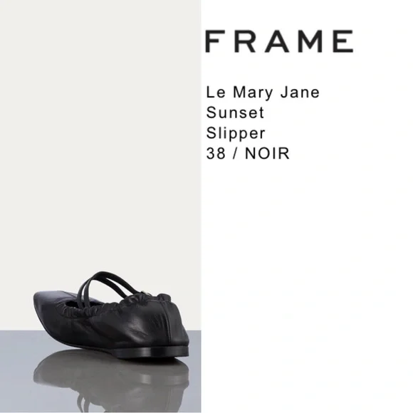 Frame Black Leather Modern MaryJane - Picture 5 of 10